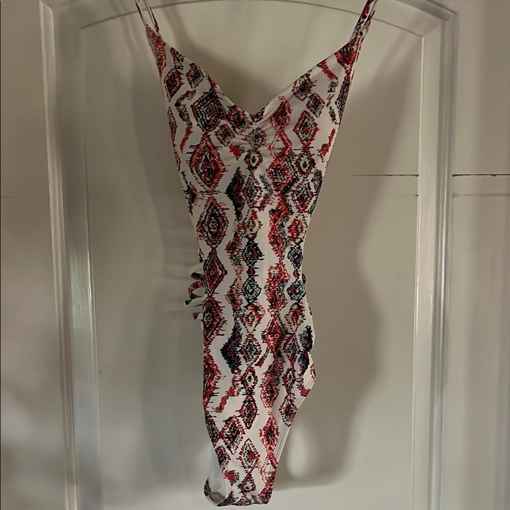 Stylish Boho Multicolor Patterned Women's 1-Piece Swimsuit